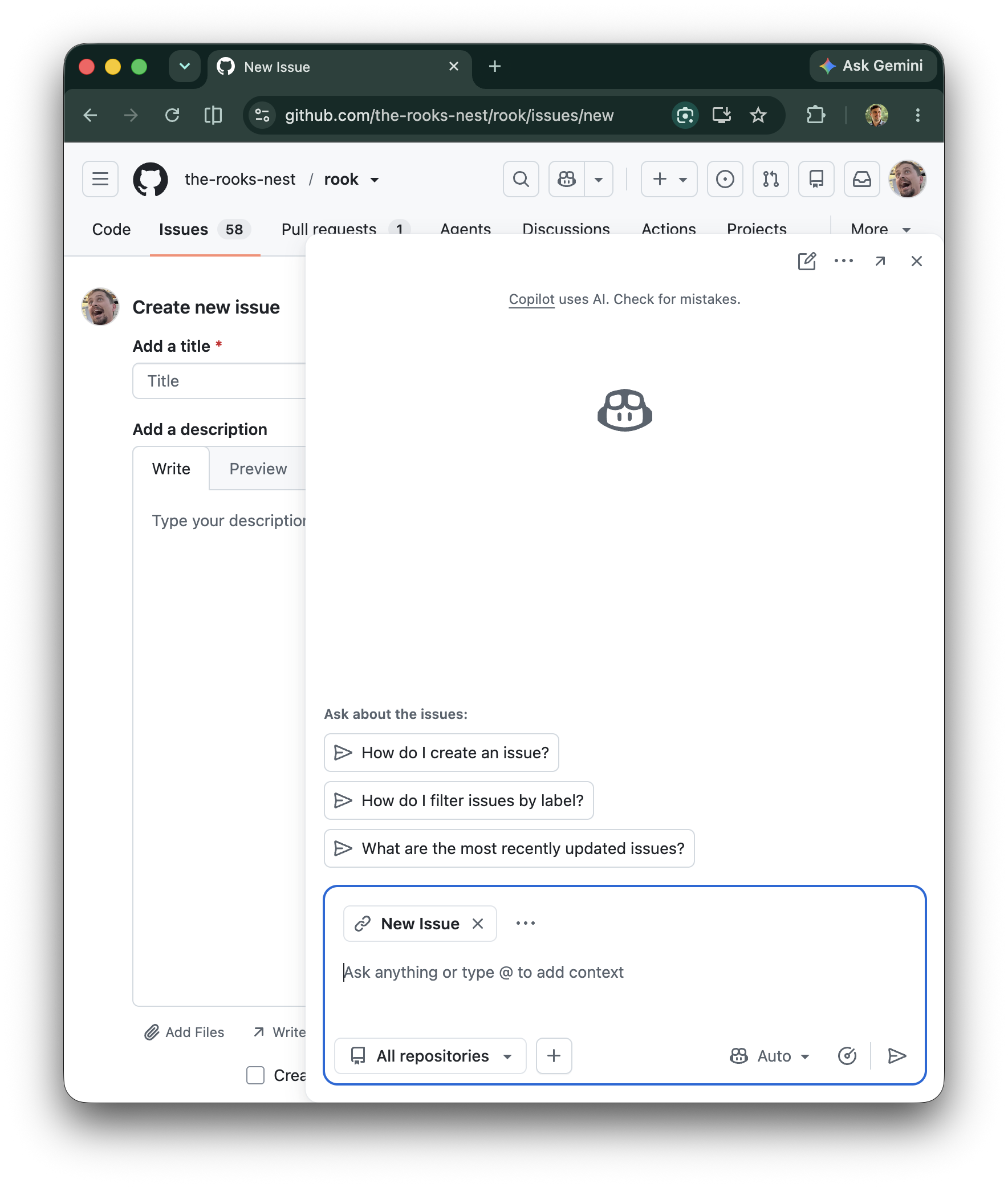GitHub Copilot screenshot